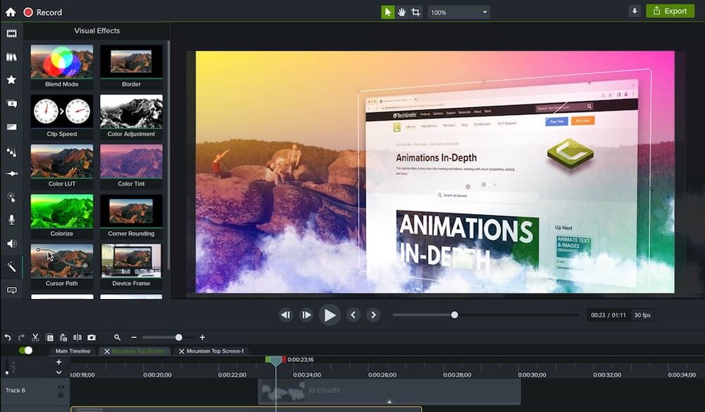 Camtasia video and screen recording software