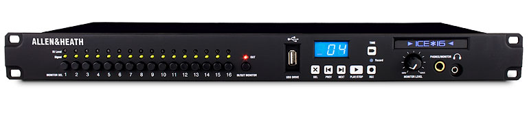 Allen & Heath Ice-16 multitrack recorder