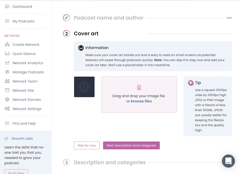 Adding podcast cover art on Captivate.fm