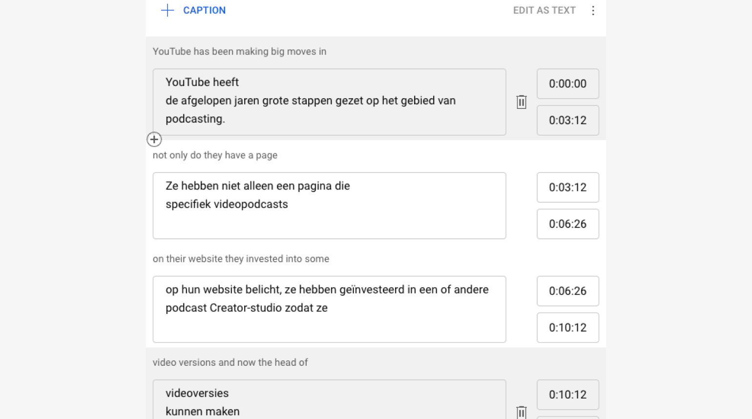 Adding translated captions and subtitles on YouTube