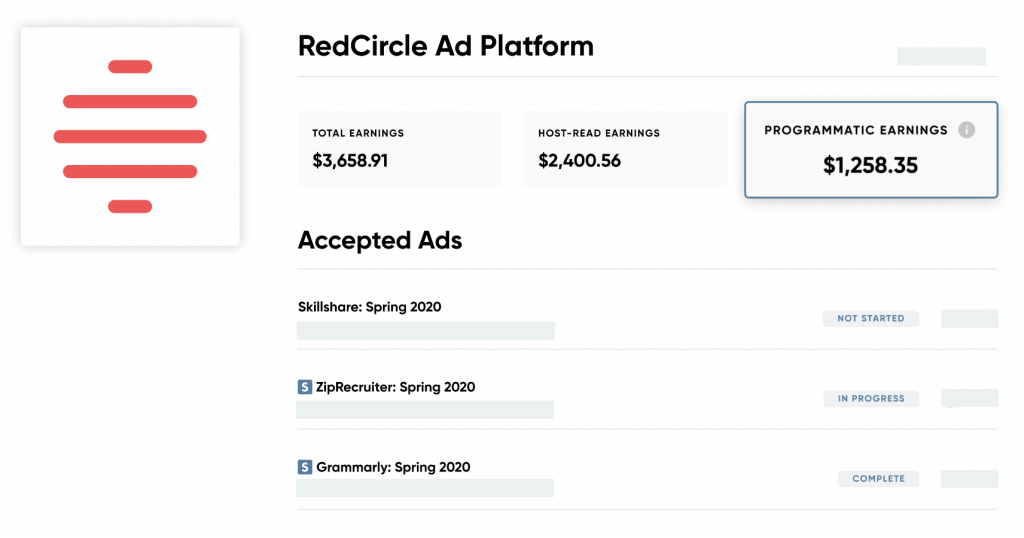 RedCircle ad platform visual overview